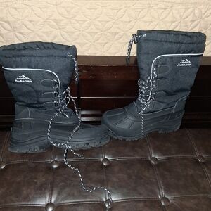 ALEADER Men's 3m Insulate  Black Snow Boots Size 7